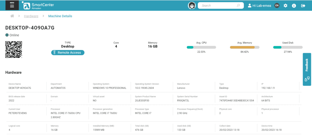 SmartCenter Asset Discovery