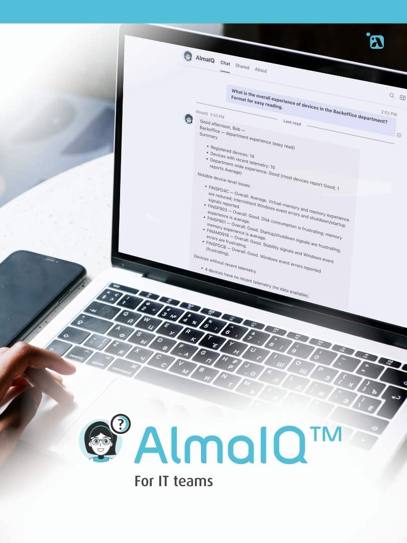 AlmaIQ™ brings unparalleled level of efficiency and effectiveness for IT teams using Collective IQ®.